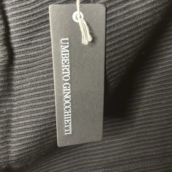 Vintage NWT Umberto Ginocchietti Midi Black Skirt - Picture 6 of 7